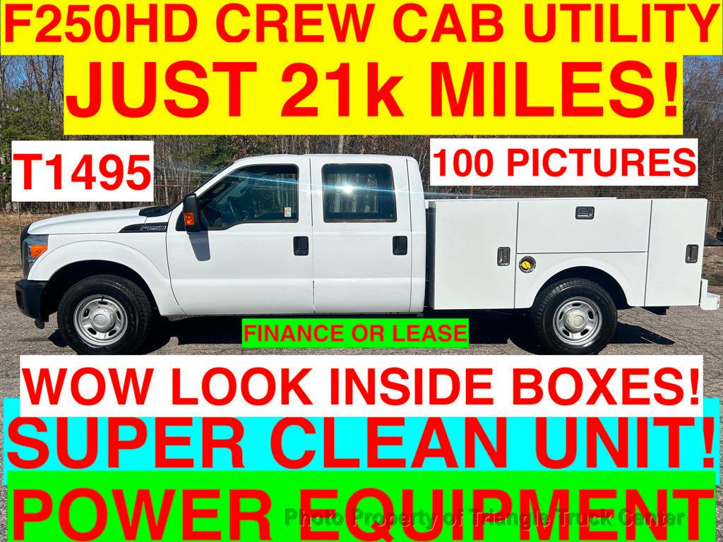 2015 Ford F250HD UTILITY JUST 21k MILES! SUPER CLEAN UNIT! +SUPER CLEAN UNIT! 10,000 GVW PKG! FINANCE OR LEASE - 22294146 - 0