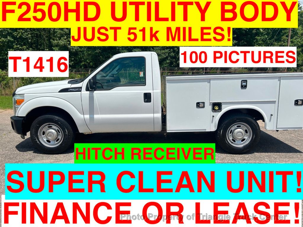 2015 Ford F250HD UTILITY JUST 51K MILES SUPER CLEAN UNIT! +ONE OWNER! 100 PICTURES! FINANCE OR LEASE! - 22011301 - 0