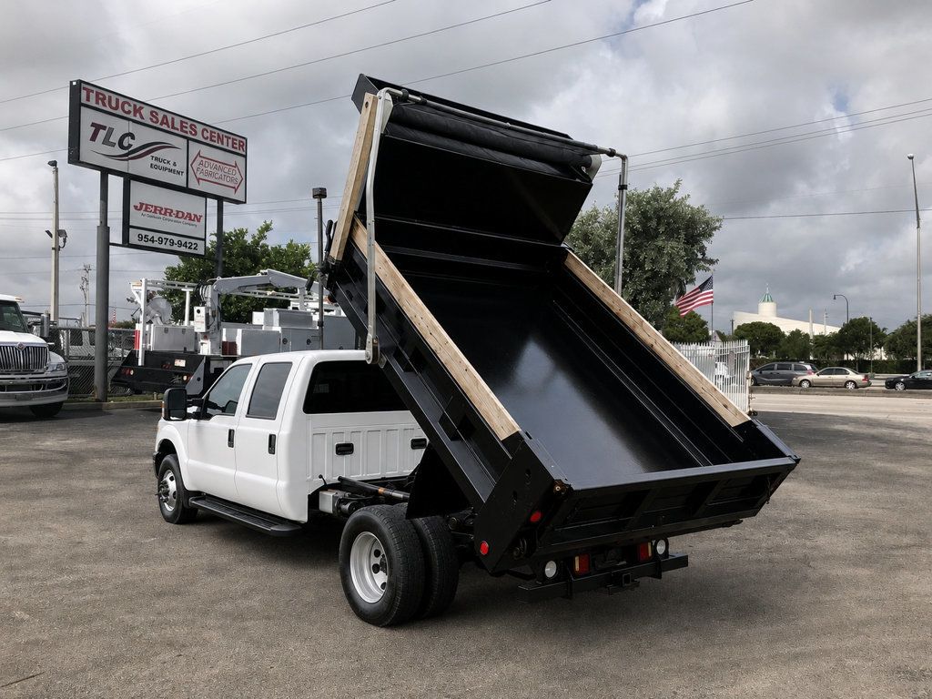 2015 Ford F350 Crew Cab w/ 9ft Dump Truck Steel Mason Dump Body - 23071899 - 2