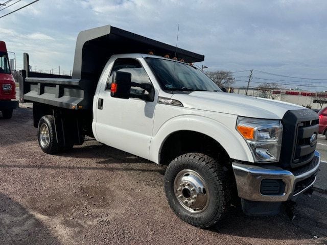 2015 Ford F350 SD MASON DUMP GAS 4X4 LOW MILES WITH PLOW - 21934388 - 1