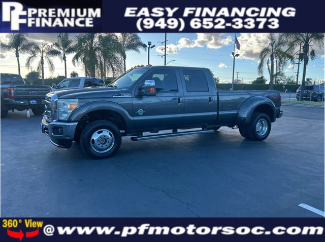 2015 Ford F350 Super Duty Crew Cab LARIAT DUALLY 4X4 DIESEL NAV BACK UP CAM CLEAN - 23016938 - 0