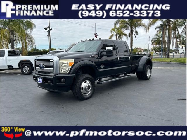 2015 Ford F350 Super Duty Crew Cab PLATINUM DUALLY 4X4 DIESEL NAV BACK UP CAM CLEAN - 22988669 - 0