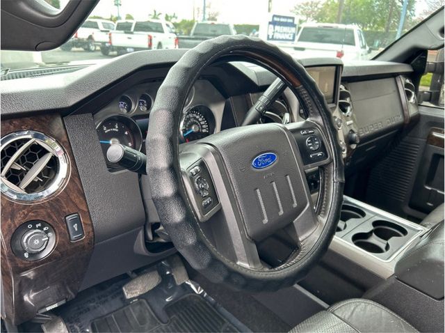 2015 Ford F350 Super Duty Crew Cab PLATINUM DUALLY 4X4 DIESEL NAV BACK UP CAM CLEAN - 22988669 - 11