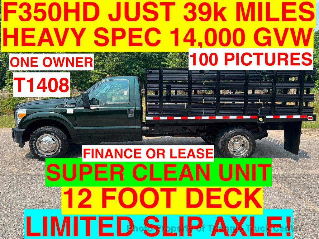 2015 Ford F350HD 12 FOOTER JUST 39k MILES! SUPER CLEAN UNIT! ONE OWNER! HEAVY SPEC 14,000 GVW - 21951287 - 0