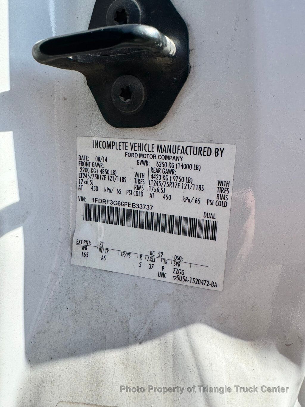 2015 Ford F350HD 12+ FOOT STEEL DECK LIFT GATE HEAVY SPEC 14,000 GVW! TALL STAKE SIDES - 22985901 - 46