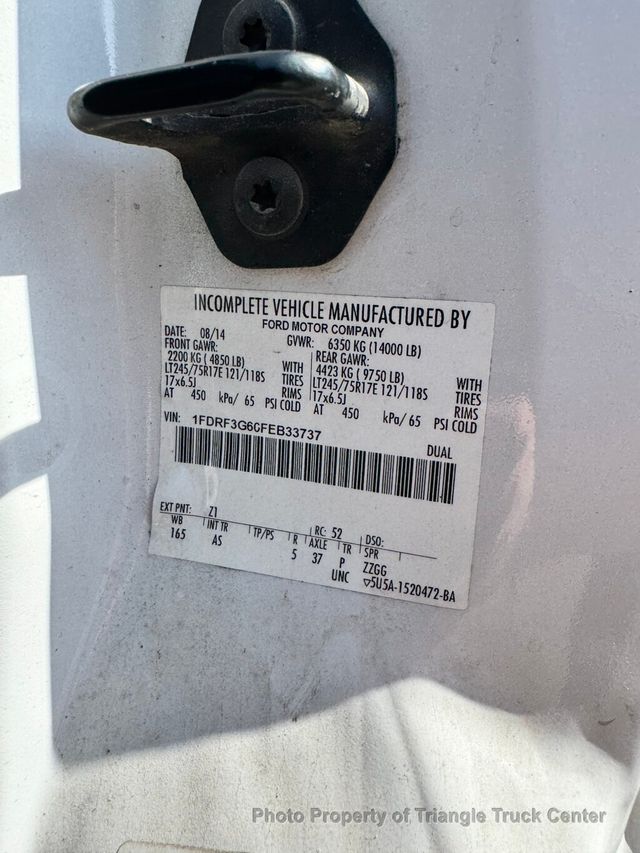 2015 Ford F350HD 12+ FOOT STEEL DECK LIFT GATE HEAVY SPEC 14,000 GVW! TALL STAKE SIDES - 22985901 - 46