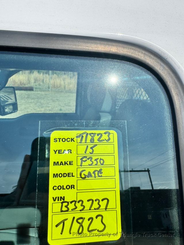 2015 Ford F350HD 12+ FOOT STEEL DECK LIFT GATE HEAVY SPEC 14,000 GVW! TALL STAKE SIDES - 22985901 - 62