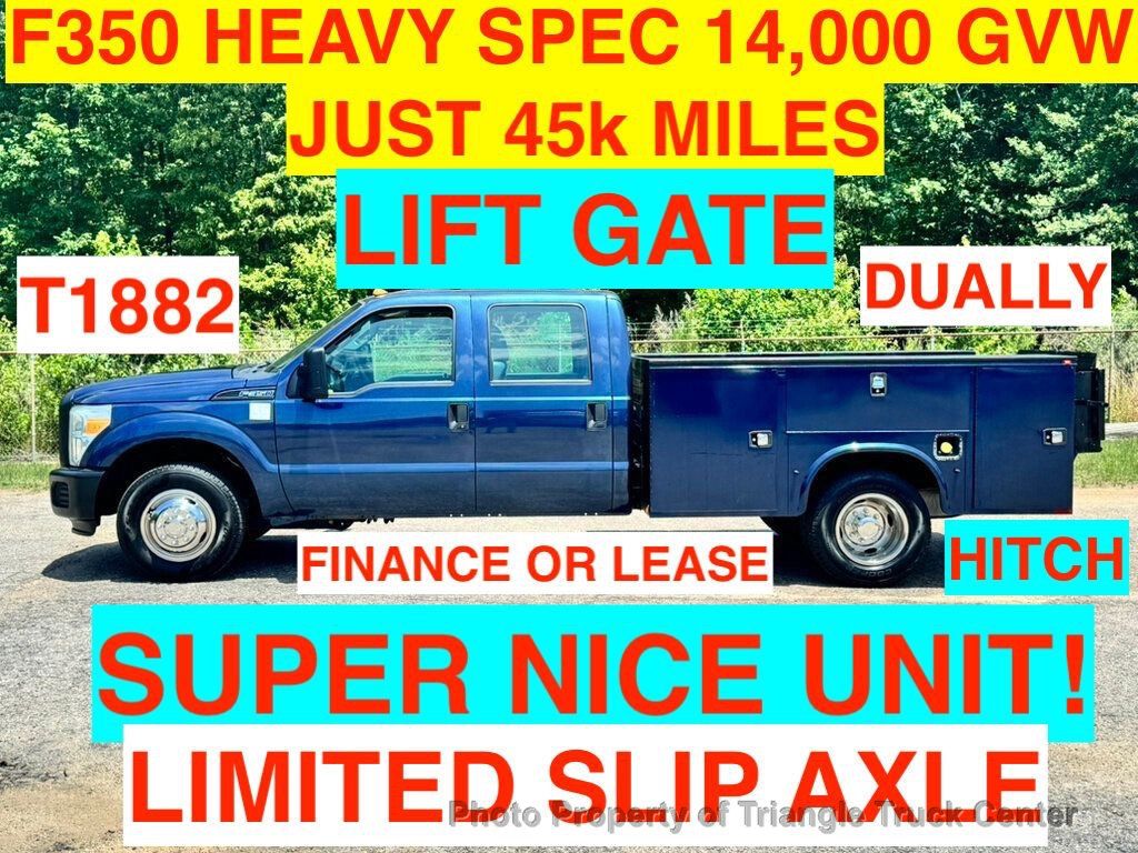 2015 Ford F350HD CREW CAB UTILITY DRW JUST 45k MILES! LIFT GATE! LIMITED SLIP AXLE! - 23029950 | Video 1