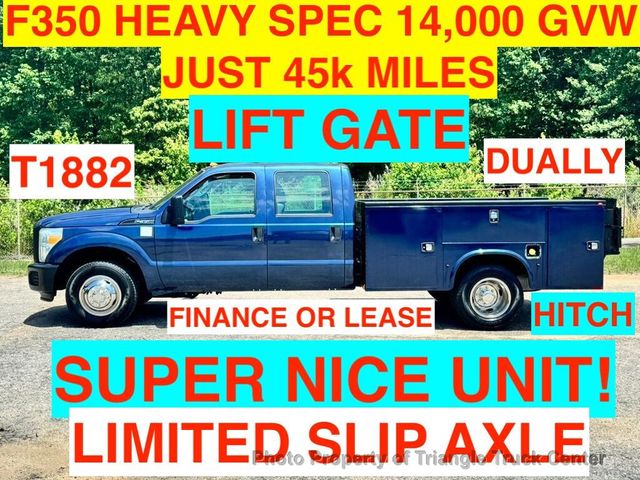 2015 Ford F350HD CREW CAB UTILITY DRW JUST 45k MILES! LIFT GATE! LIMITED SLIP AXLE! - 23029950 - 0