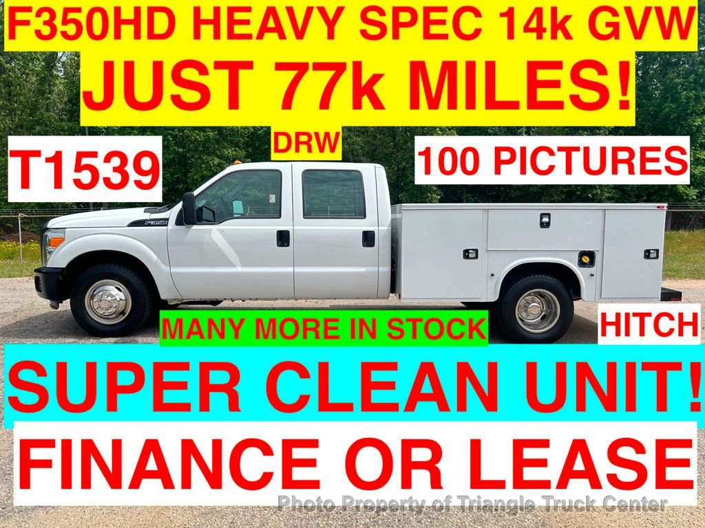 2015 Ford F350HD HEAVY SPEC 14k GVW CREW CAB  77k MILES +SUPER CLEAN UNIT! FINANCE OR LEASE! HUGE 9FT BODY! - 22416281 - 0