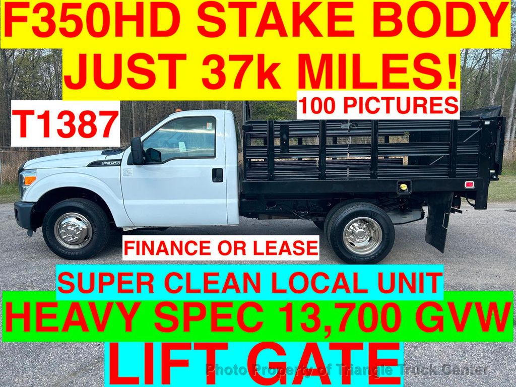 2015 Ford F350HD RACK LIFT GATE JUST 37k MILES! SUPER CLEAN! ONE OWNER LOCAL TRUCK! - 21856172 - 0