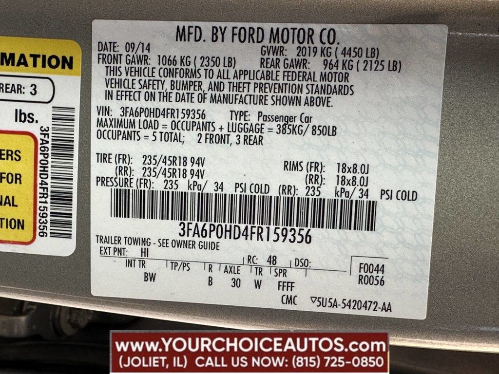 2015 Ford Fusion 4dr Sedan SE FWD - 22828687 - 12