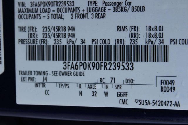 2015 Ford Fusion 4dr Sedan Titanium FWD - 23020076 - 9