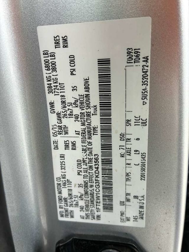 2015 Ford F-150 2WD SuperCrew 145" XLT - 23031490 - 15