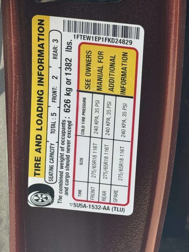 2015 Ford F-150 4WD SuperCrew 145" Lariat - 23006133 - 16