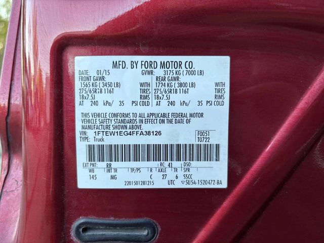 2015 Ford F-150 4WD SuperCrew 145" XLT - 23011245 - 35