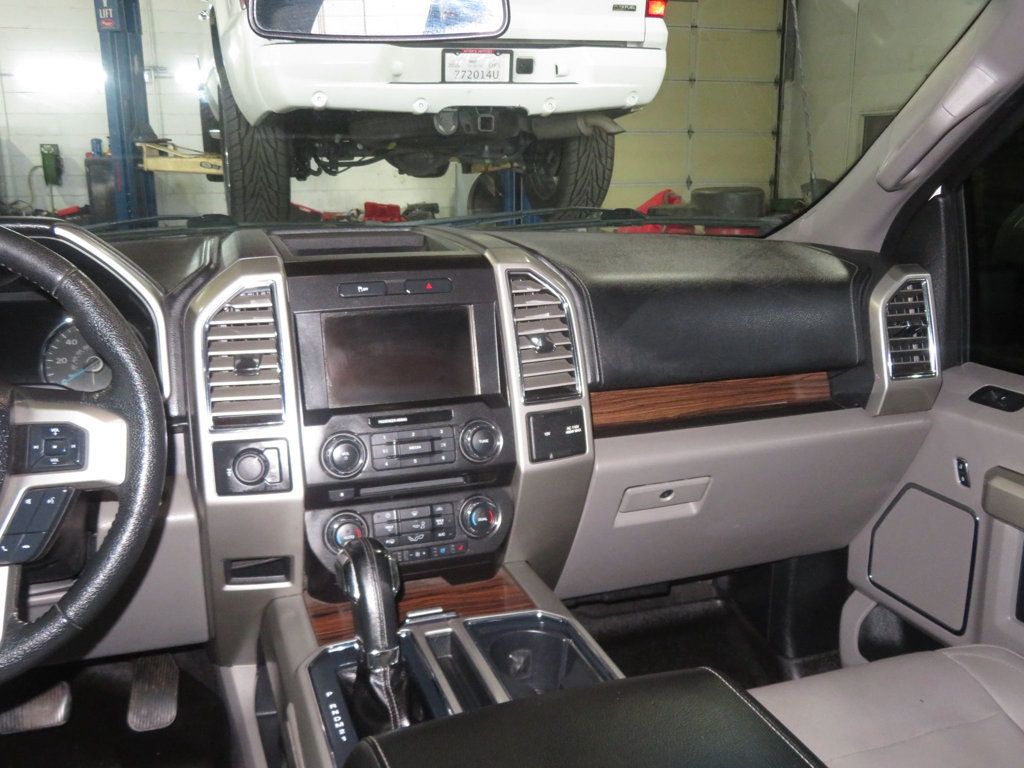 2015 Ford F-150 SUPERCREW LIFTED LARIAT F150 FX4 EXTRA CLEAN 4X4 LEATHER - 23018768 - 39