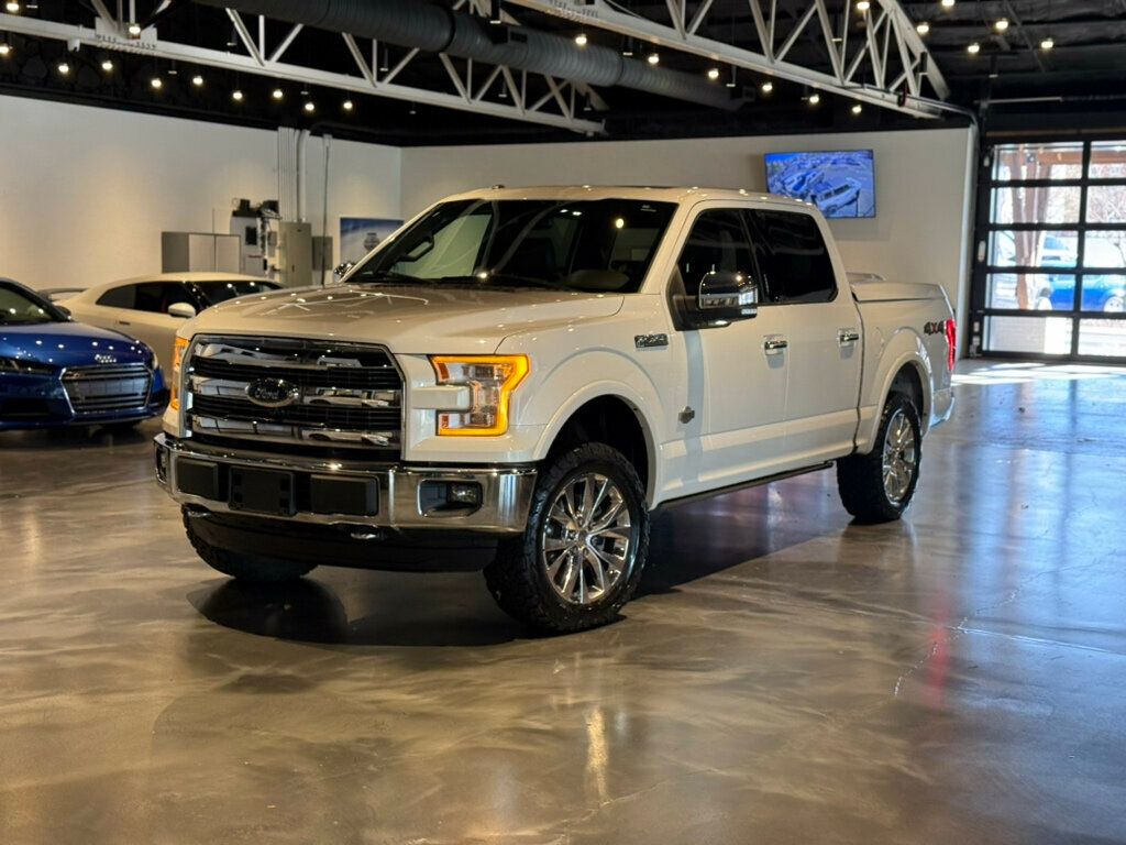 2015 Ford F-150 V8/4WD/KingRanch/PanoRoof/TowPkg/TechPkg/Htd&CldSeats/NAV - 22726176 - 1