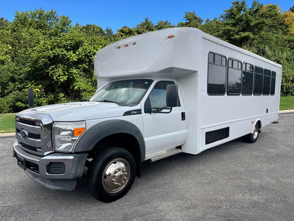 2015 Ford F-550 Cutaway 24 Pass Wheelchair Shuttle Bus For Tours Charters Activity & Church Transportation - 22920061 - 2