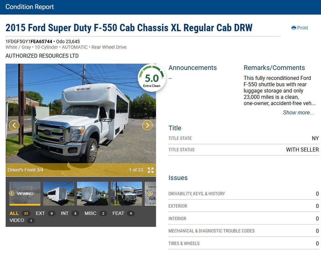 2015 Ford F-550 Cutaway 24 Pass Wheelchair Shuttle Bus For Tours Charters Activity & Church Transportation - 22920061 - 51