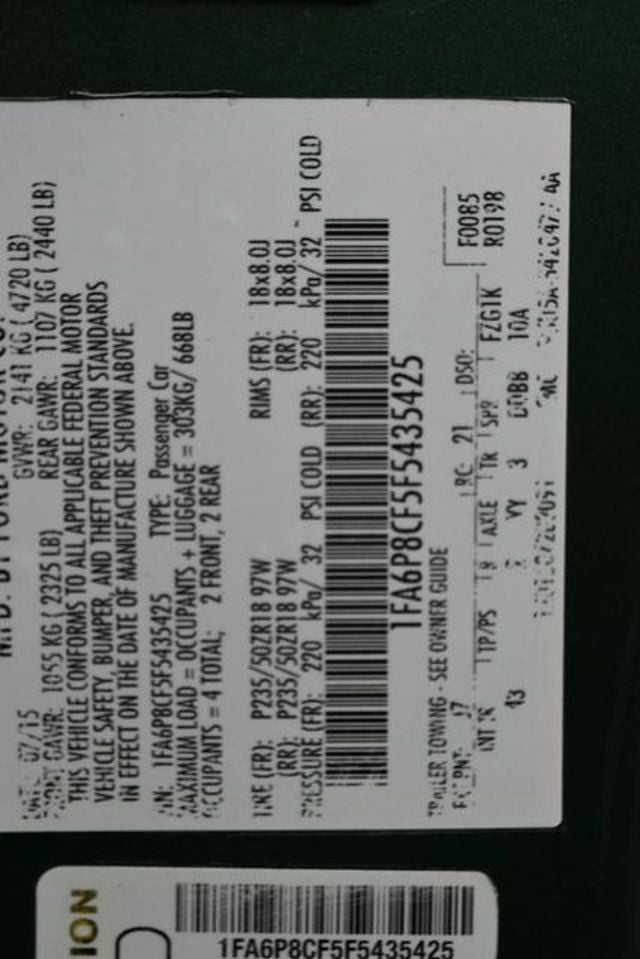 2015 Ford Mustang 2dr Fastback GT Premium - 22996570 - 8