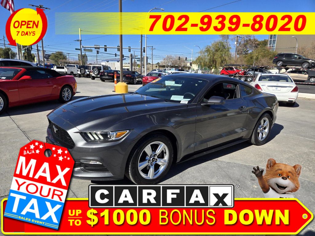 2015 Ford Mustang 2dr Fastback V6 - 22752927 - 0