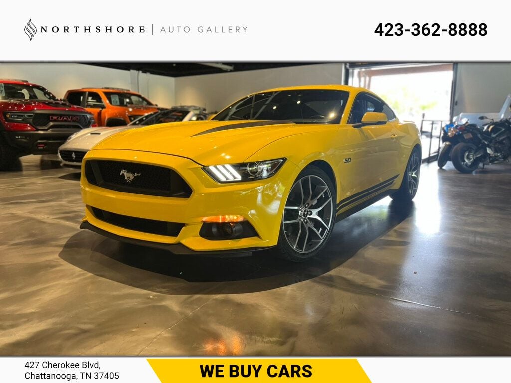 2015 Ford Mustang GT/Premium/RoushExhaust/ShakerProAudio/NAV/Htd&CldSeats/LineLock - 22459968 - 0