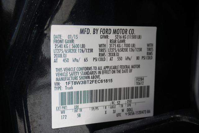 2015 Ford Super Duty F-350 SRW  - 23023598 - 33
