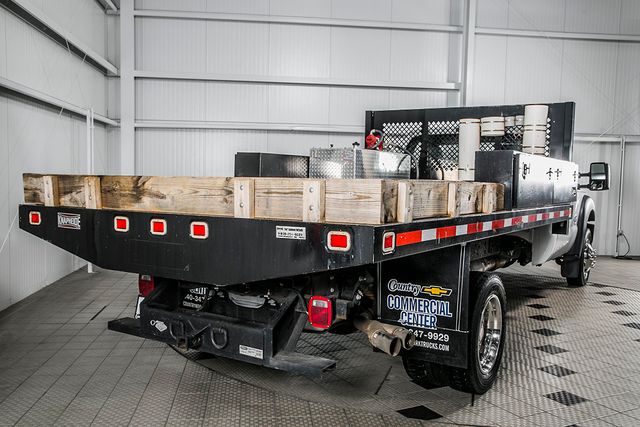 2015 Ford Super Duty F-450 DRW Cab-Chassis F450 REG CAB * 6.7 POWERSTROKE * FLATBED W/BOXES * AUX FUEL TANK - 16689148 - 2