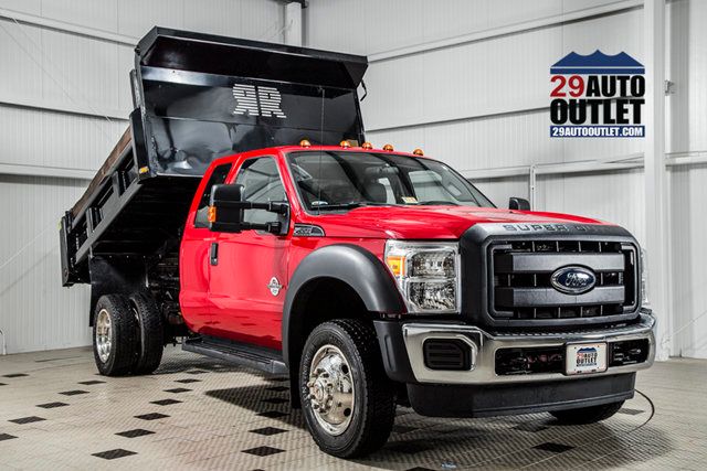 2015 Ford Super Duty F-550 DRW F550 EXT CAB * 6.7 POWERSTROKE * 4X4 * 9' CONTRACTOR DUMP - 15747344 | Video 1
