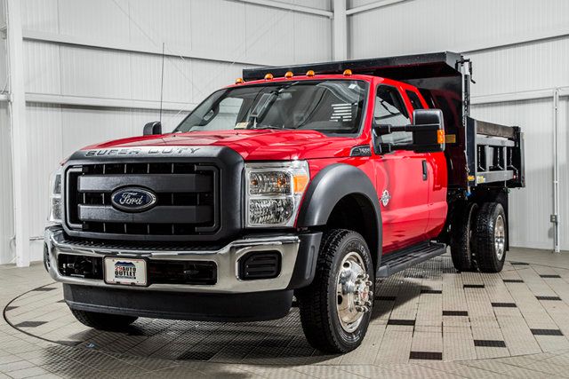 2015 Ford Super Duty F-550 DRW F550 EXT CAB * 6.7 POWERSTROKE * 4X4 * 9' CONTRACTOR DUMP - 15747344 - 3