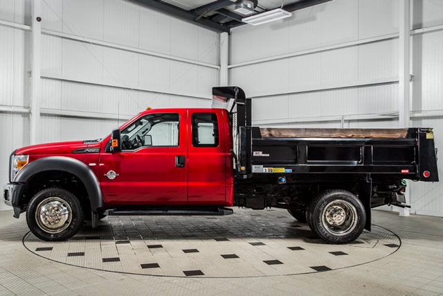 2015 Ford Super Duty F-550 DRW F550 EXT CAB * 6.7 POWERSTROKE * 4X4 * 9' CONTRACTOR DUMP - 15747344 - 4
