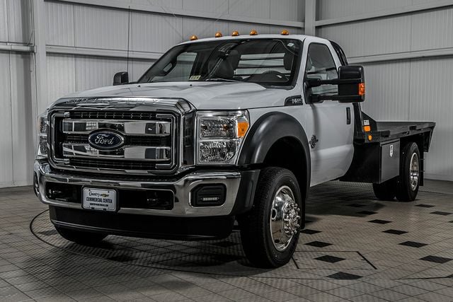 2015 Ford Super Duty F-550 DRW F550 REG CAB 4X4 * 6.7 POWERSTROKE * 11' C&M FLATBED * 1 OWNER - 17136112 - 2
