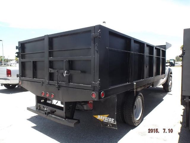 2015 Ford Super Duty F-550 DRW REG CAB * 2WD * 6.7L DIESEL * 14' LANDSCAPE DUMP * 19K MILES - 13936291 - 1