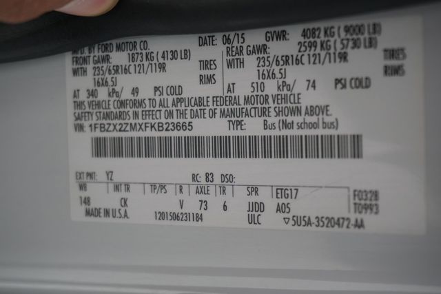 2015 Ford Transit Wagon TRANSIT T-350 - 22967281 - 24