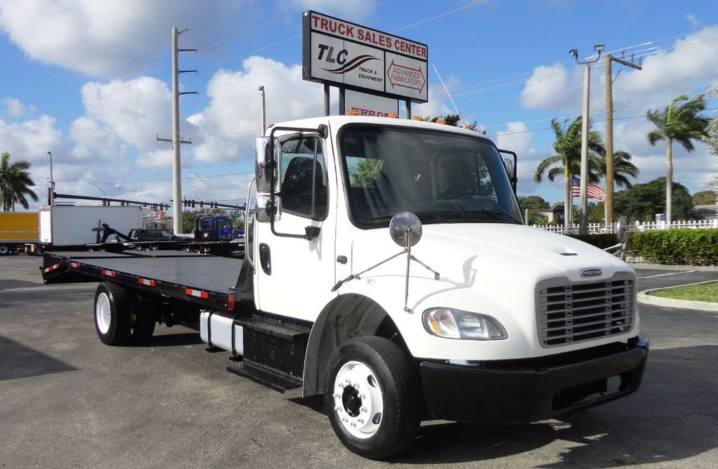 2015 Freightliner BUSINESS CLASS M2 106 21FT BEAVER TAIL, DOVE TAIL, RAMP TRUCK, EQUIPMENT HAUL - 20665439 - 1