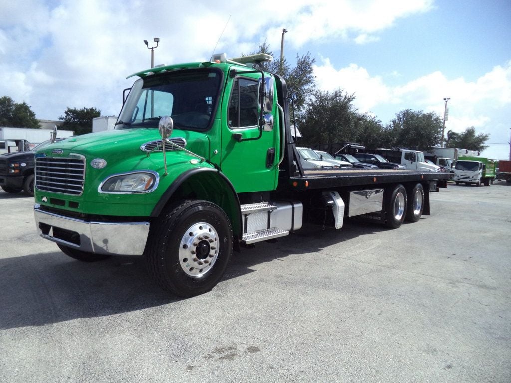 2015 Freightliner BUSINESS CLASS M2 106 28FT 15 TON ROLLBACK INDUSTRIAL CENTURY.. TANDEM AXLE.. - 22660867 - 2