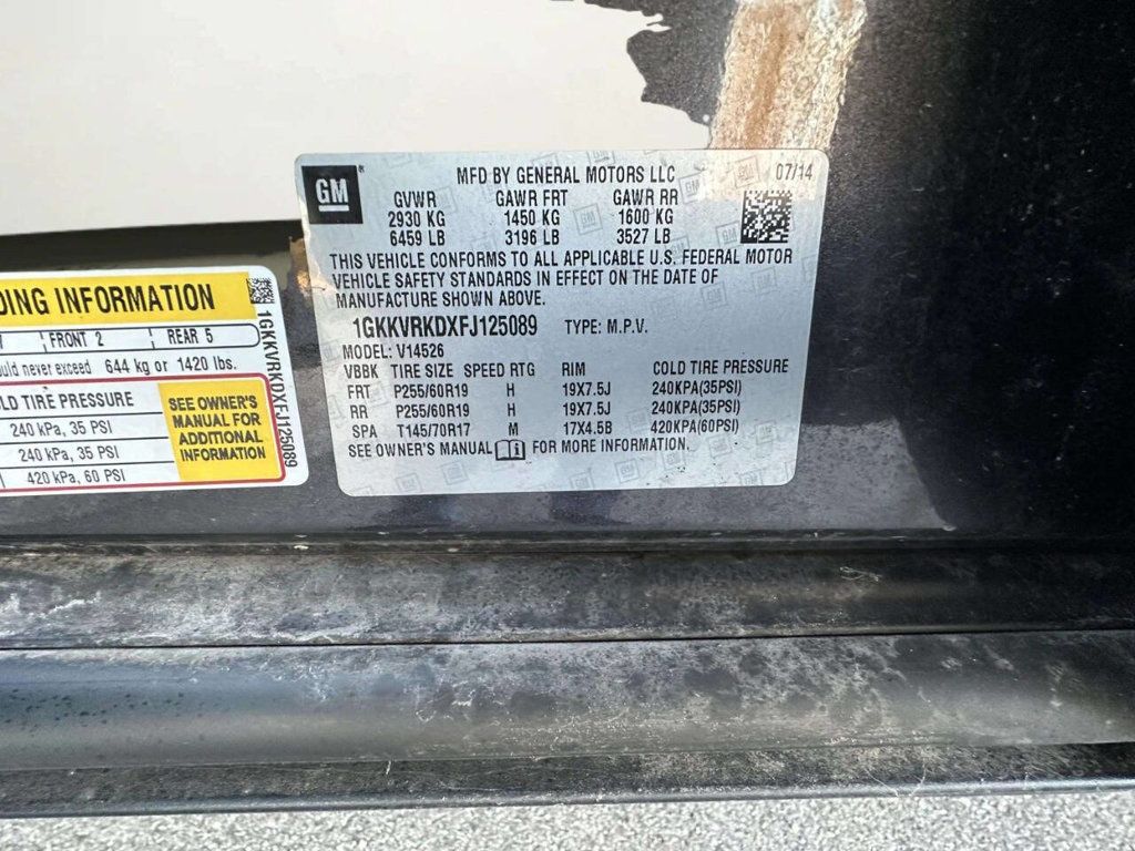 2015 GMC Acadia AWD 4dr SLT w/SLT-1 - 23015652 - 39