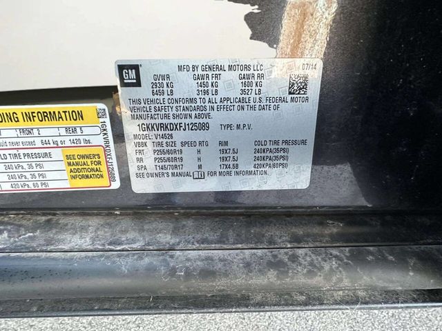 2015 GMC Acadia AWD 4dr SLT w/SLT-1 - 23015652 - 39