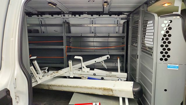 2015 GMC Savana Cargo Van RWD 2500 135'' w/ Parition, Shevling & Ladder Rack Components - 23020898 - 21
