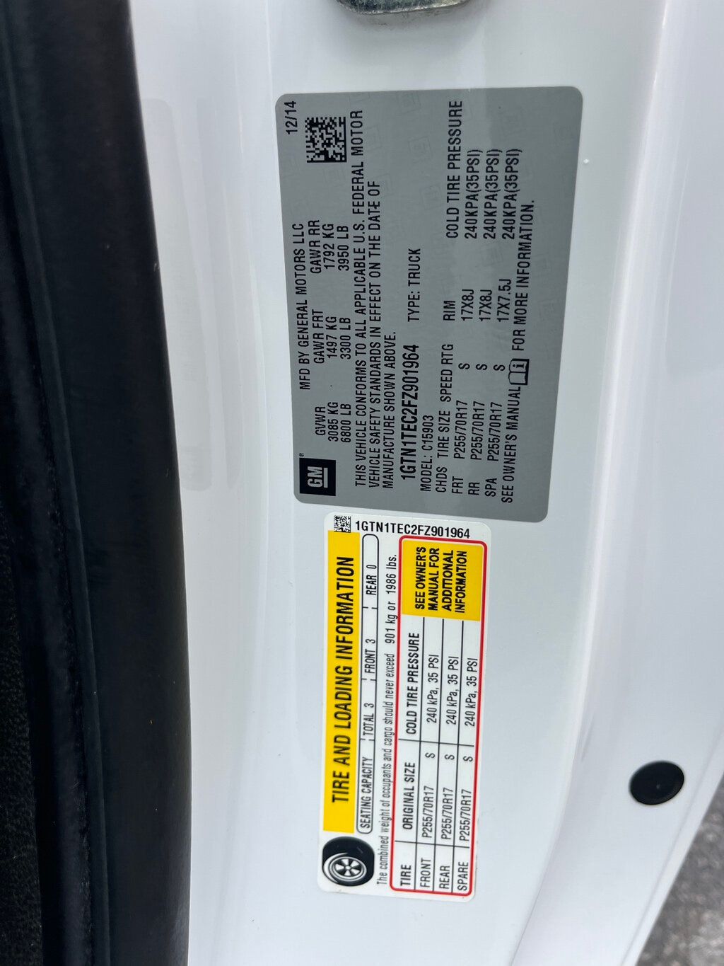 2015 GMC Sierra 1500 Regular Cab 8 foot bed  - 23041938 - 26