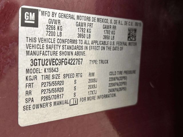 2015 GMC Sierra 1500 SLT 4x4 4dr Crew Cab 5.8 ft. SB - 22959327 - 38