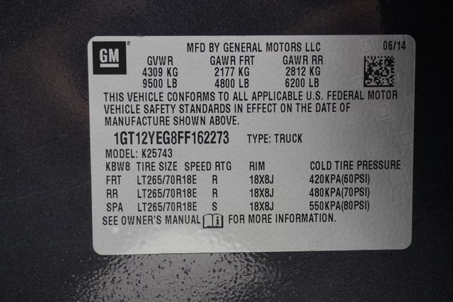 2015 GMC SIERRA 2500HD SLE - 22944358 - 25
