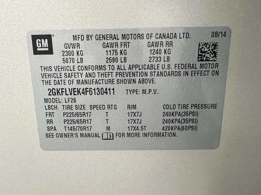 2015 GMC Terrain AWD 4dr SLE w/SLE-1 - 22936434 - 40