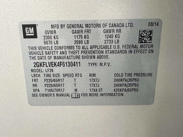 2015 GMC Terrain AWD 4dr SLE w/SLE-1 - 22936434 - 40