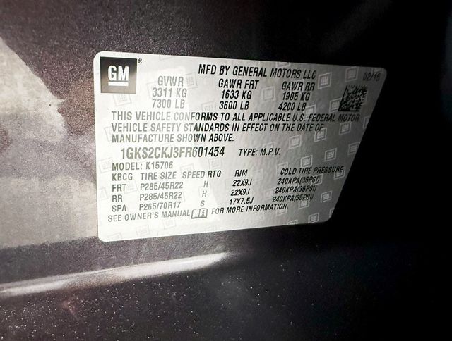 2015 GMC Yukon 4WD 4dr Denali - 22927807 - 51