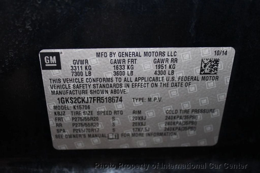 2015 GMC Yukon 4WD 4dr Denali - 22940758 - 33