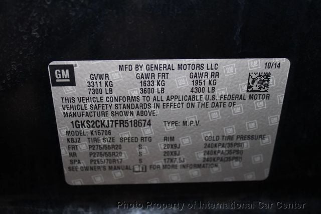 2015 GMC Yukon 4WD 4dr Denali - 22940758 - 33