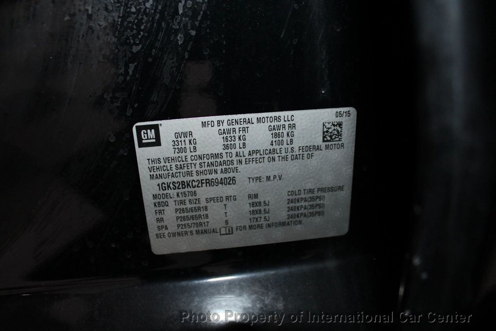 2015 GMC Yukon 4WD 4dr SLT - 22918765 - 8