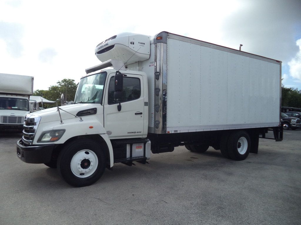 2015 HINO 268A 20FT REFRIGERATED BOX TRUCK. THERMO KING T680 - 22443053 - 2